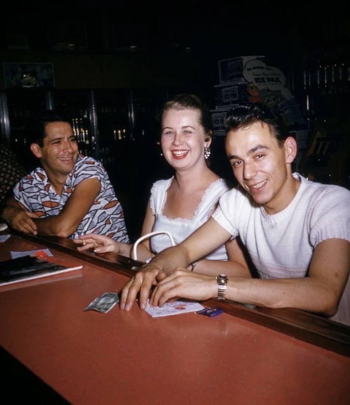 A night out, 1950s. 